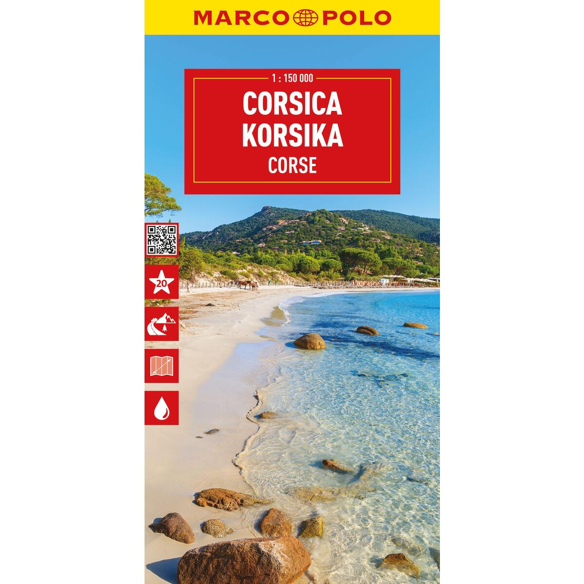 MARCO POLO Reisekarte Korsika 1:150.000 von Mairdumont